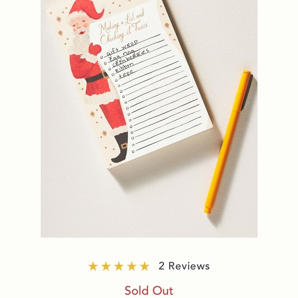 Santa Claus 🎅 Note Pad - Picture 4 of 4